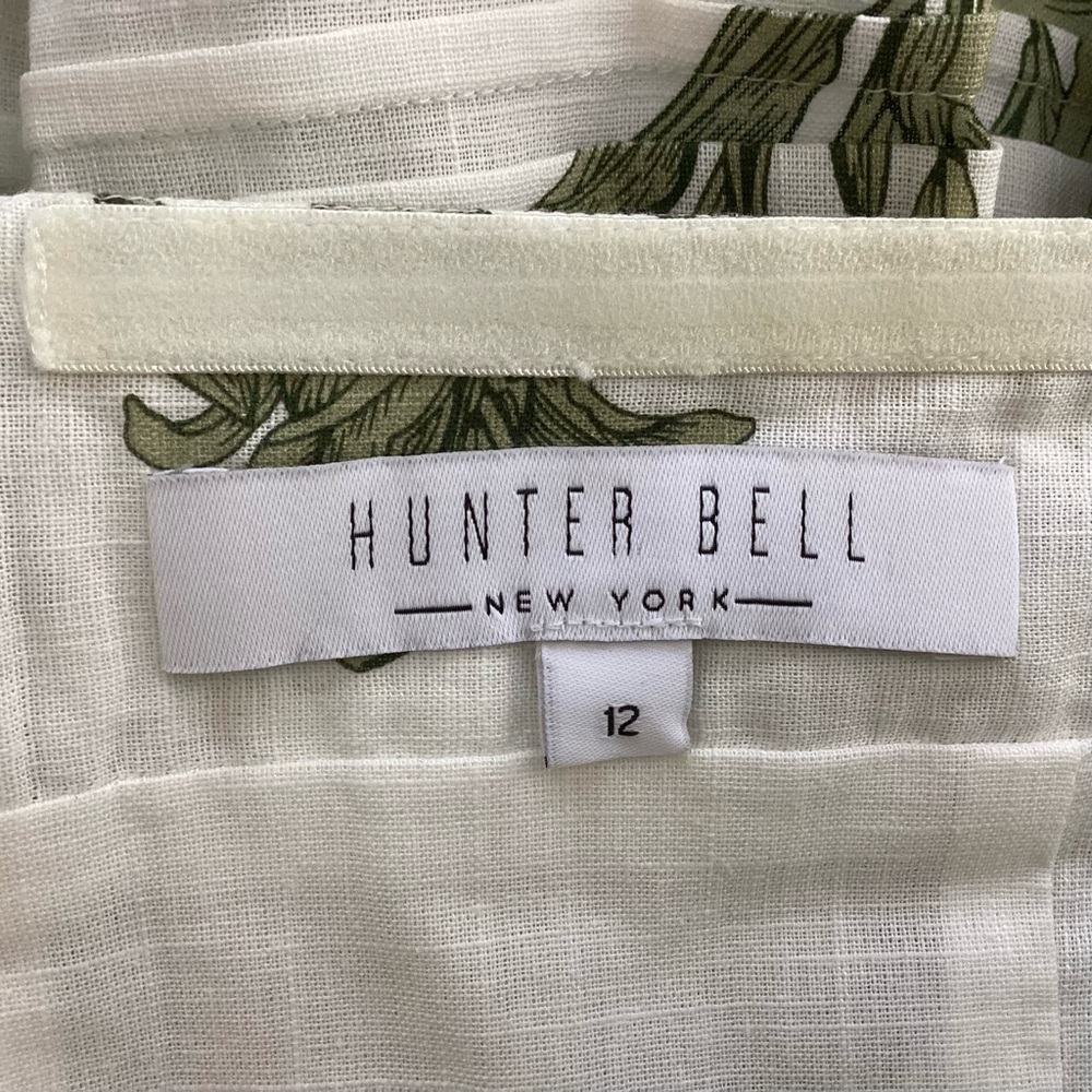 Hunter Bell Vera Top Green Lily Pattern EUC Sz 12 - Picture 7 of 10